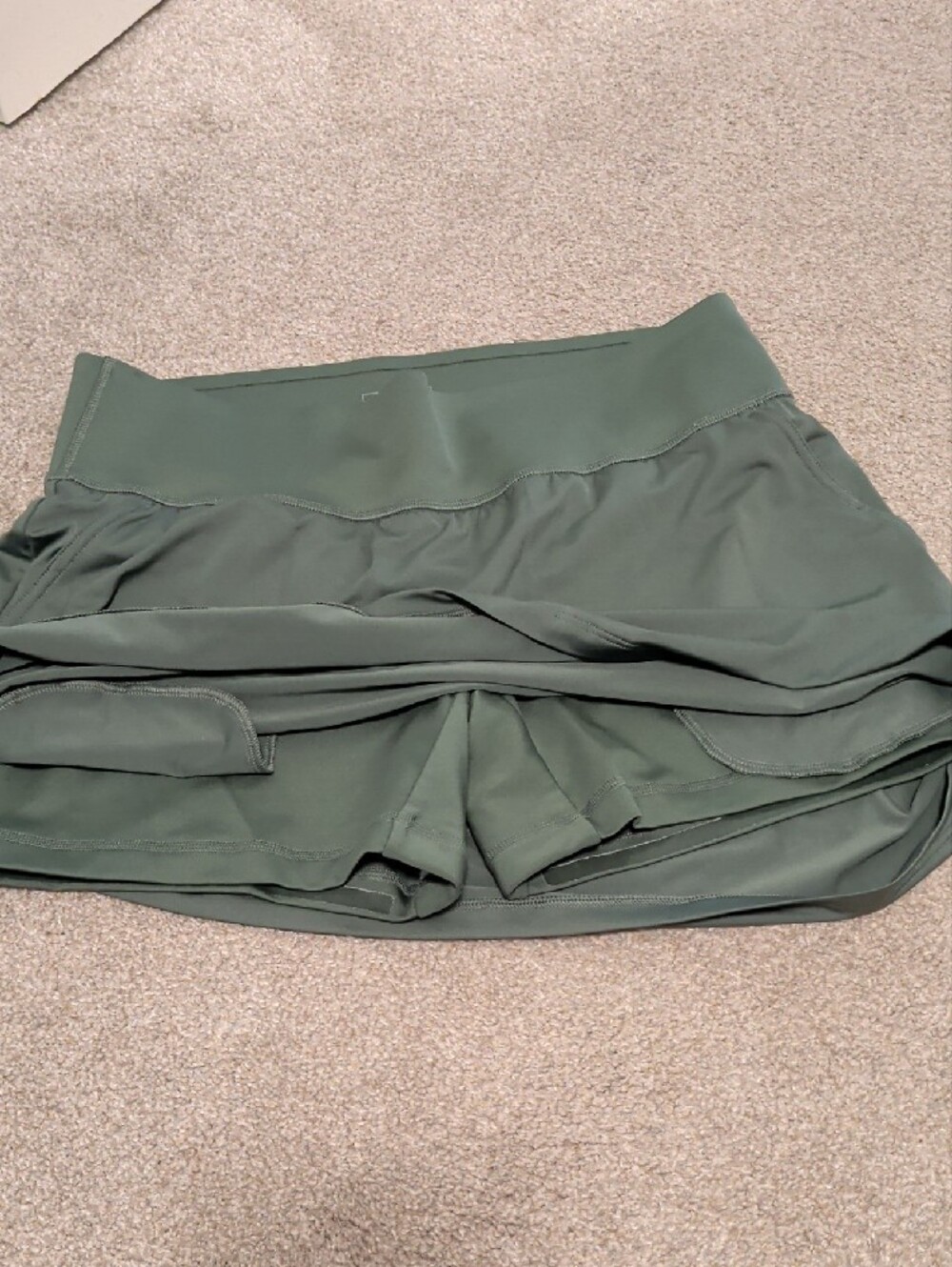 Puma Dark Sage Green Athletic Skort - Picture 4 of 5